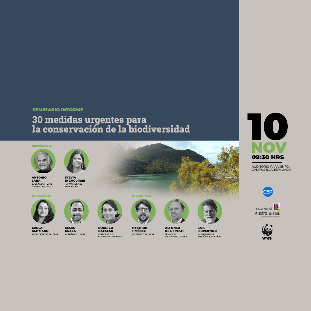 El CEP en Valdivia: 30 medidas urgentes para la conservación de la biodiversidad